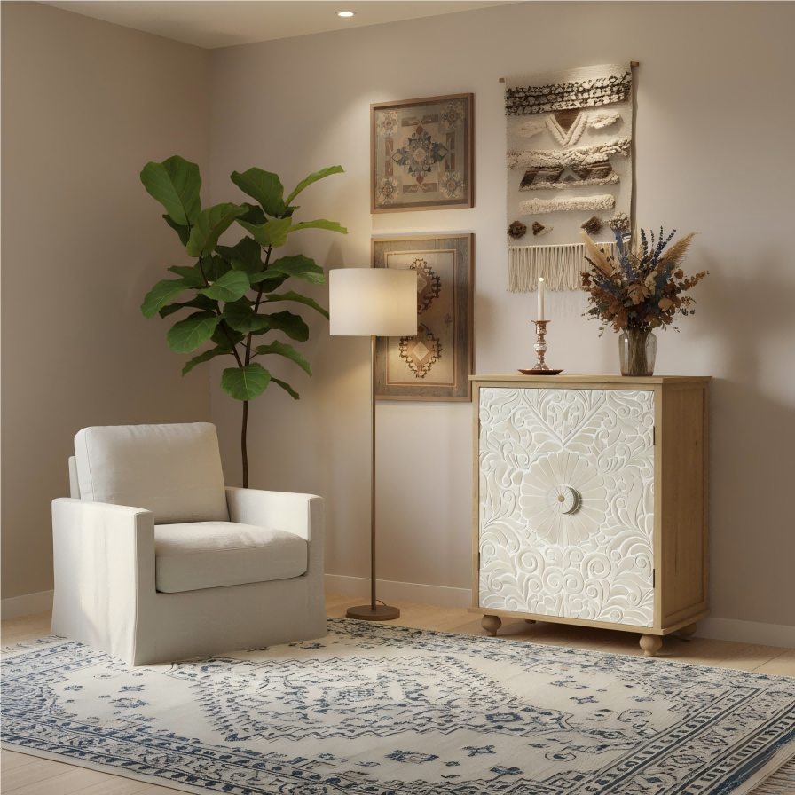 Lustra Fleur 2-Door Cabinet